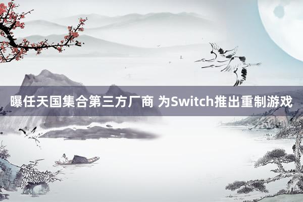 曝任天国集合第三方厂商 为Switch推出重制游戏